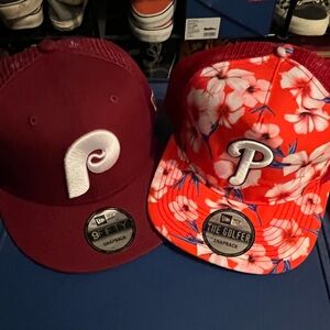 2 Phillies SnapBack hats. Brand new, never worn